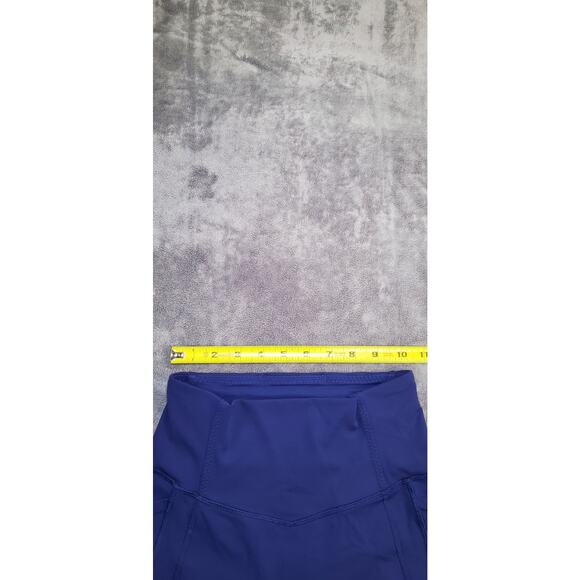 Lululemon Sz 4 Navy Blue Leggings Athletic High Rise 7/8 Length Ankle Gym C12-2 - Picture 4 of 9